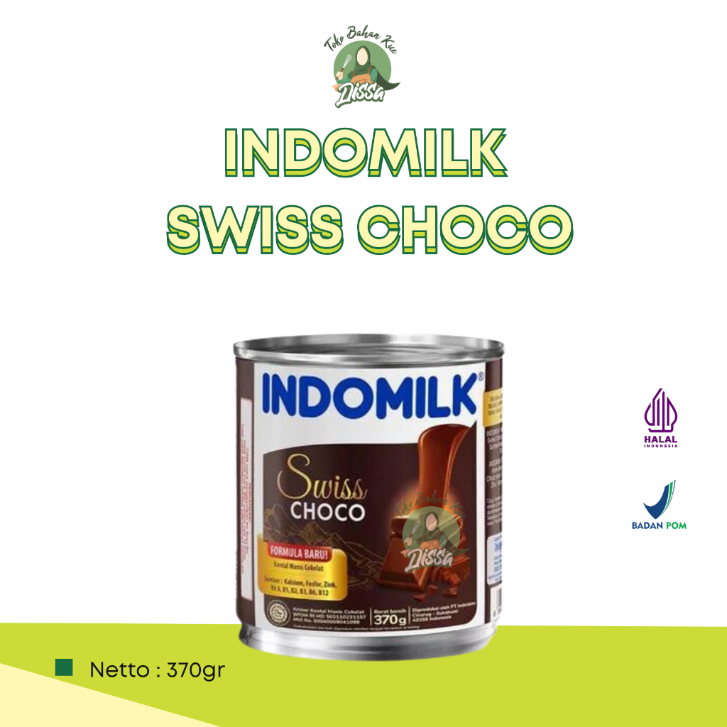 Indomilk Swiss Choco 370gr | Susu Coklat Indomilk - Tobaqdissa