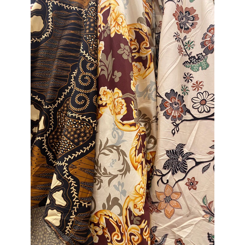 kain batik katun stretch meteran/batik katun melar series 6