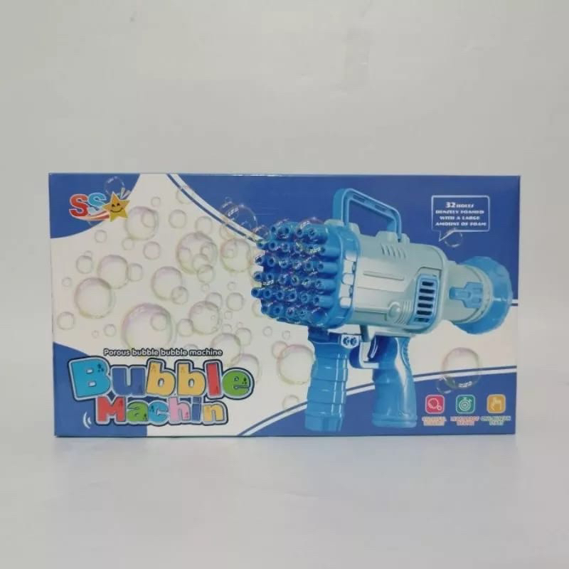 Mainan Anak Pistol Bubble Bazooka 32 Lubang