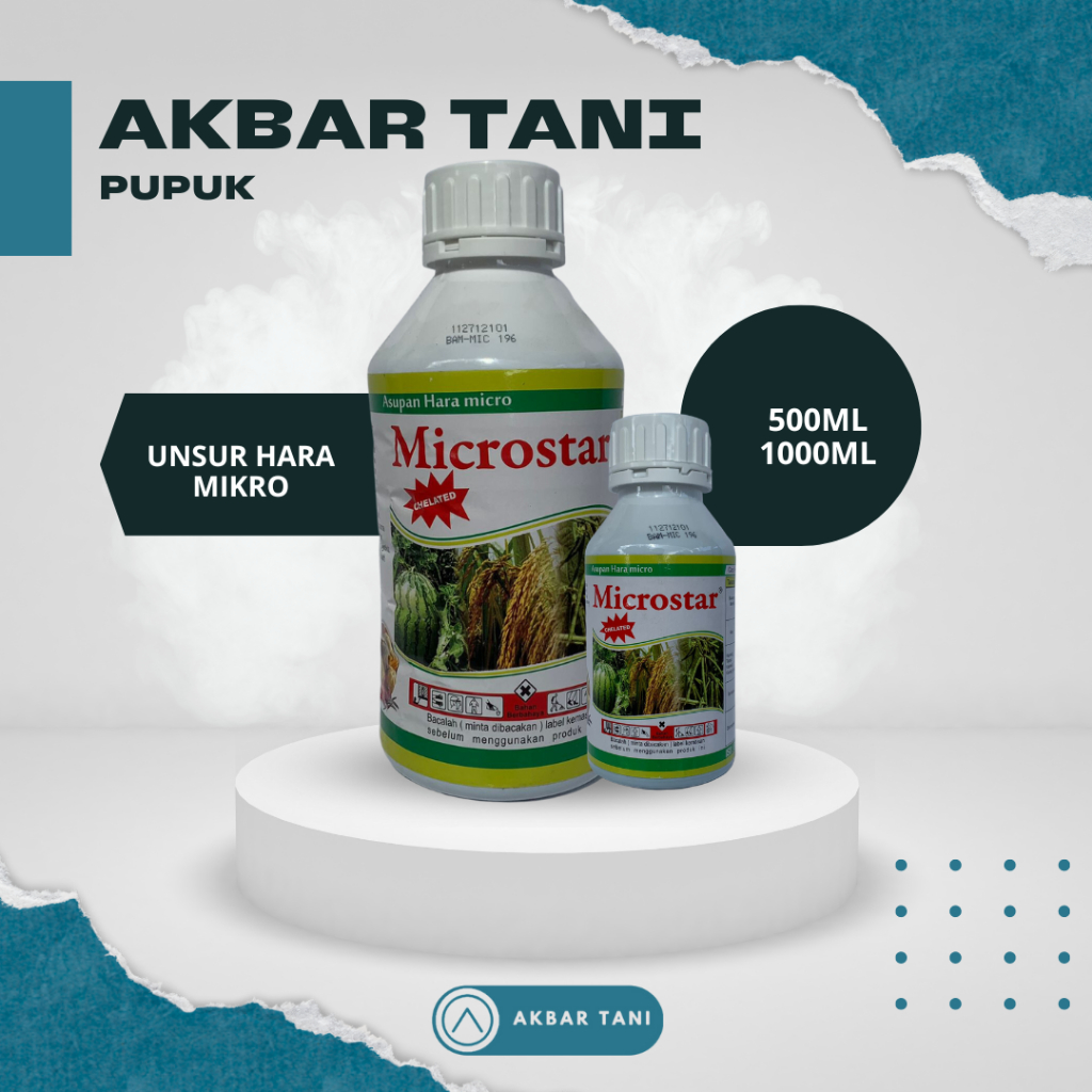 Pupuk Asupan Hara Mikro MIKROSTAR 500ML Perangsang pembentukan buah, bunga, dan tunas baru