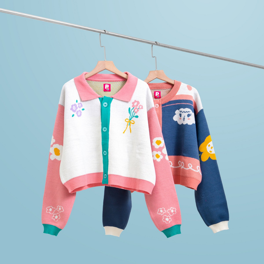 RK Paddy Knitwear Collaboration with Clea by Rocha - Cardigan Rajut