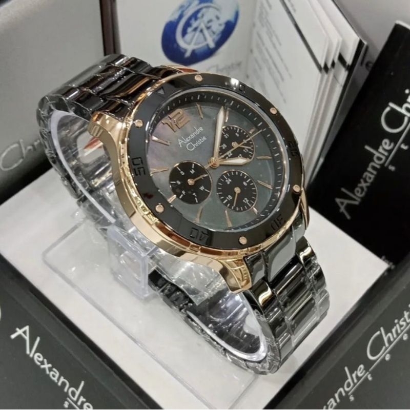 Jam Tanfan Wanita Alexandre Christie Ceramik AC2438 Original
