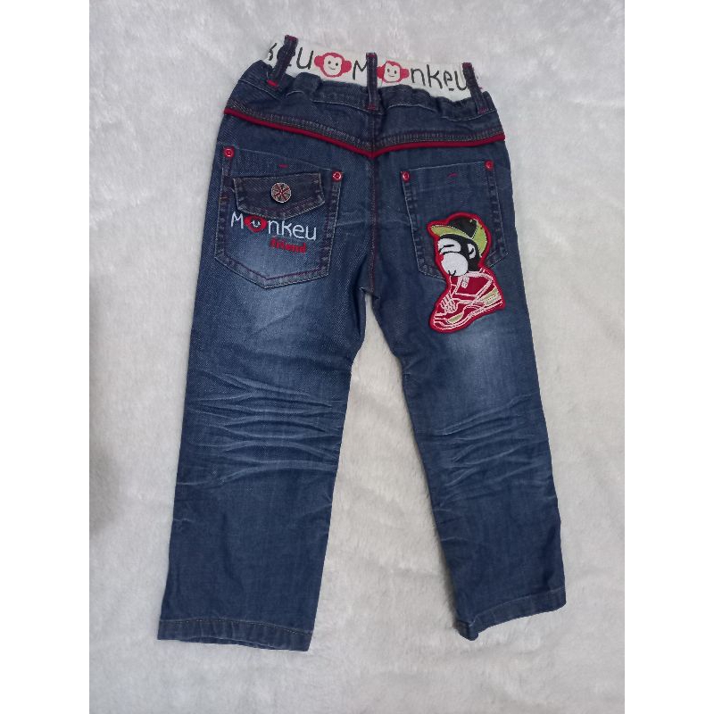 celana blue jeans anak second