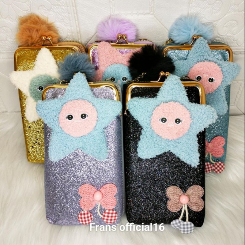 Tas Hp Behel Resleting 1 Tas slempang wanita import motif terbaru