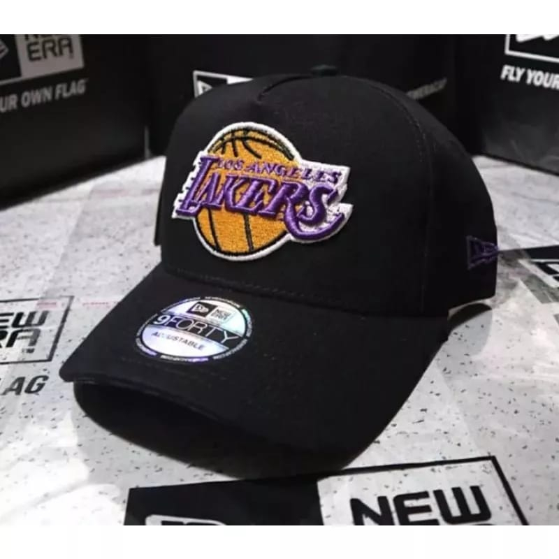 Topi Import Lakers Black baseball hat 9forty A-frame