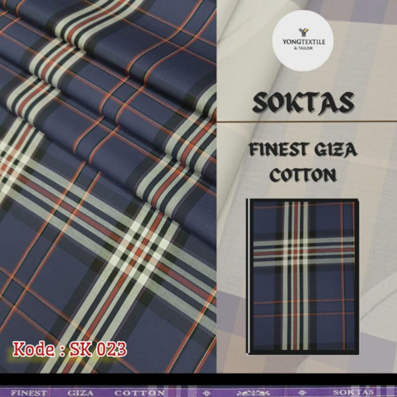 KAIN KATUN • KAIN KATUN SOKTAS • FINEST GIZA COTTON