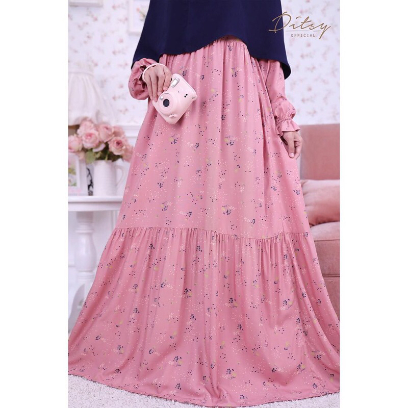 DITSY AGUSTUS / DITSY SLEEPWEAR / GAMIS DITSY / DASTER DITSY / GAMIS LEBARAN / DAISHA DUSTY PINK JUM