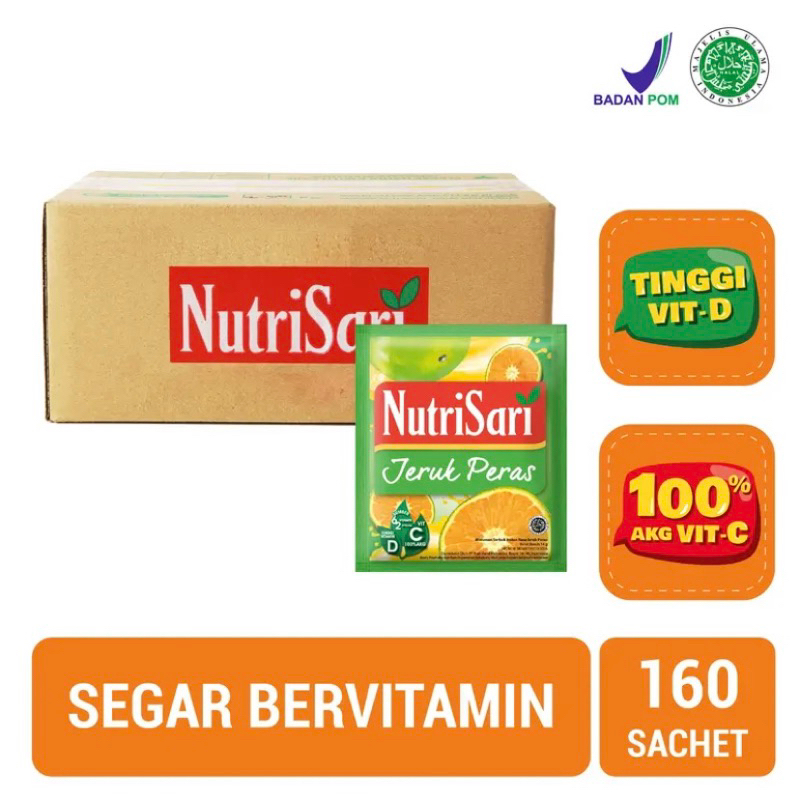 

NutriSari 160 Sachet - Minuman Sari Buah Asli Dengan 100% AKG Vitamin C