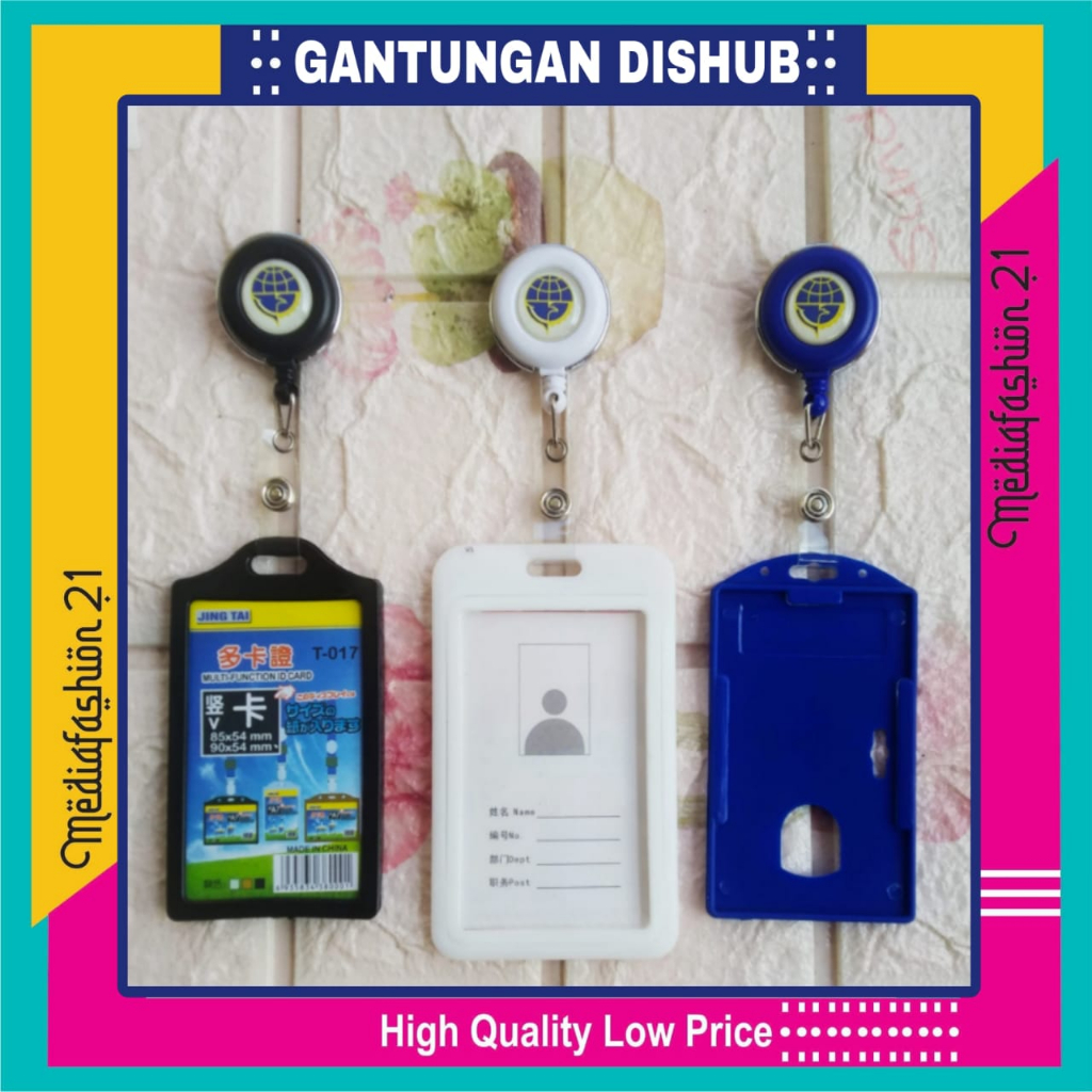 

GANTUNGAN YOYO ID CARD DISHUB/KEMENHUB + CARD HOLDER