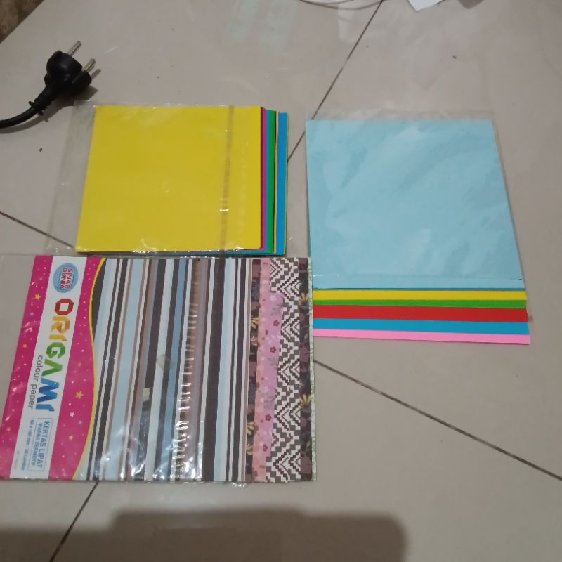 

Origami licin + origami halus + origami plastik