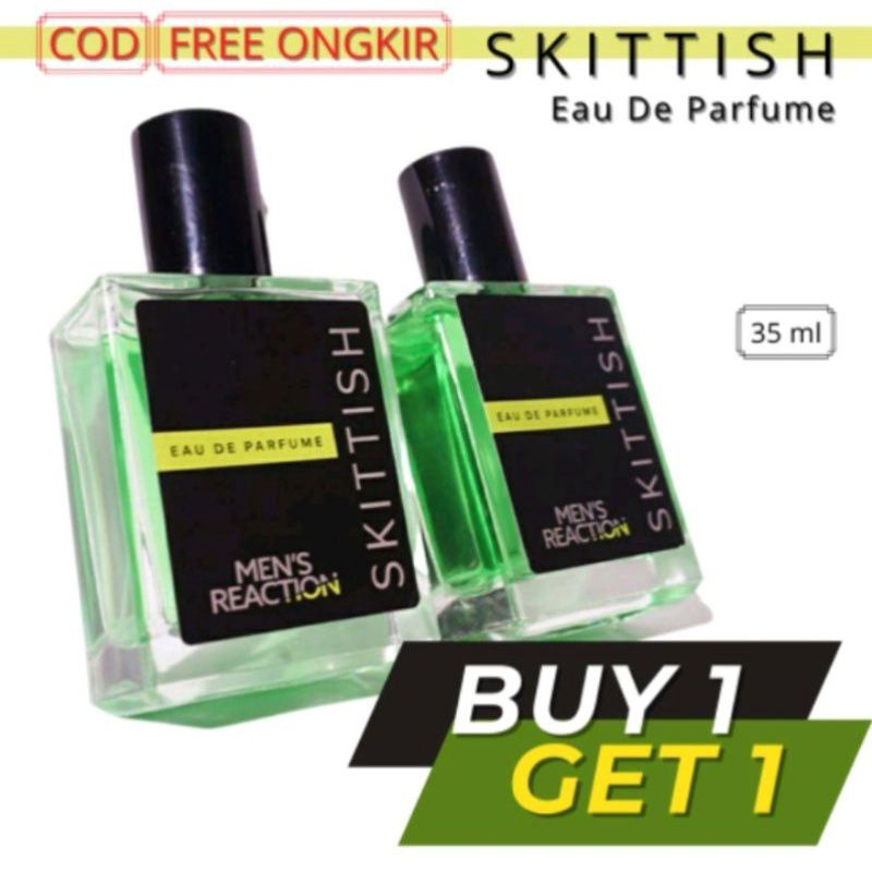 BELI 1 GRATIS 1 || PARFUM MENS REACTION ||PARFUM SKITTISH ||PARFUM PRIA TAHAN LAMA DAN BEST SELLER O