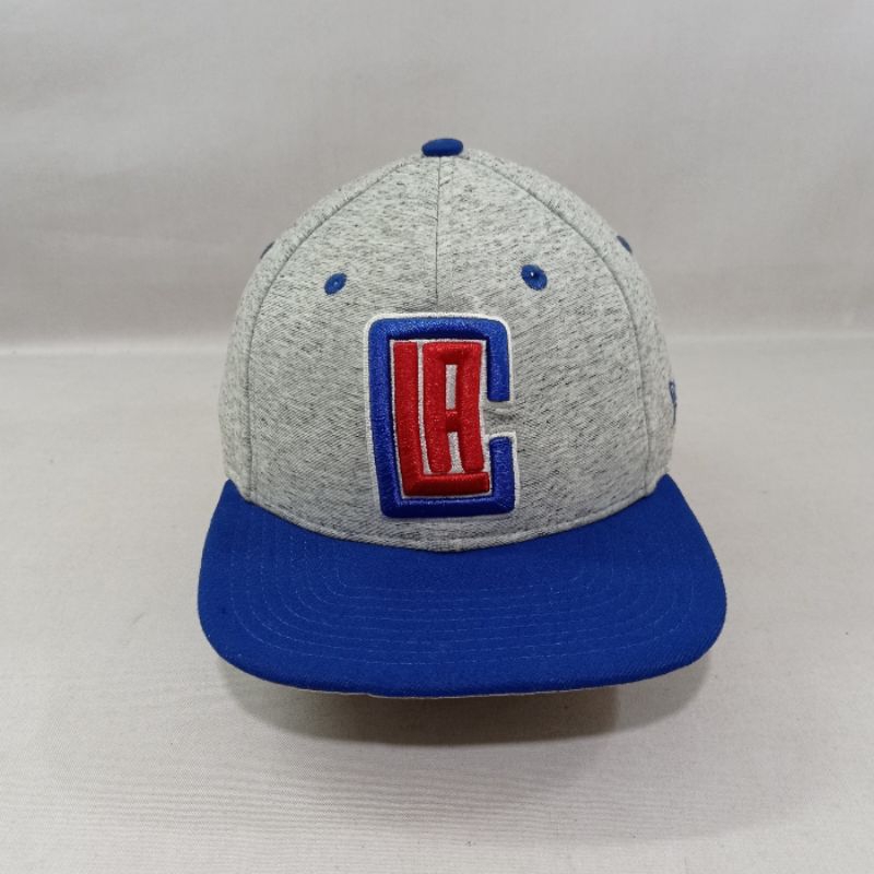 Topi Flat Brim Snapback New Era x NBA LAC Los Angeles Clippers Second Original