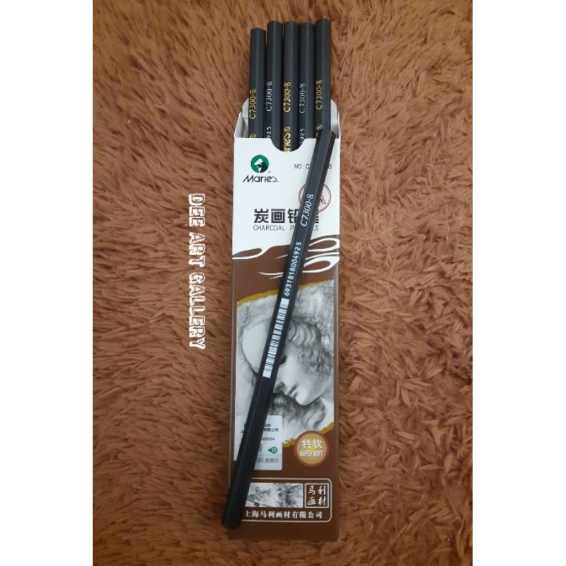 

Maries Charcoal Pencils C7300-8 (Extra Soft)