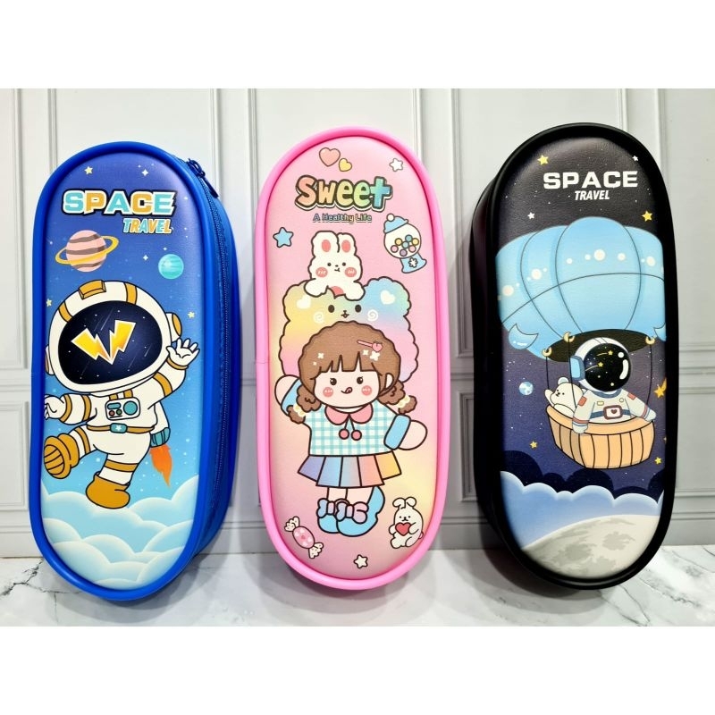 

XIAOLINGJING Tempat Pensil Seleting OV728 RANDOM