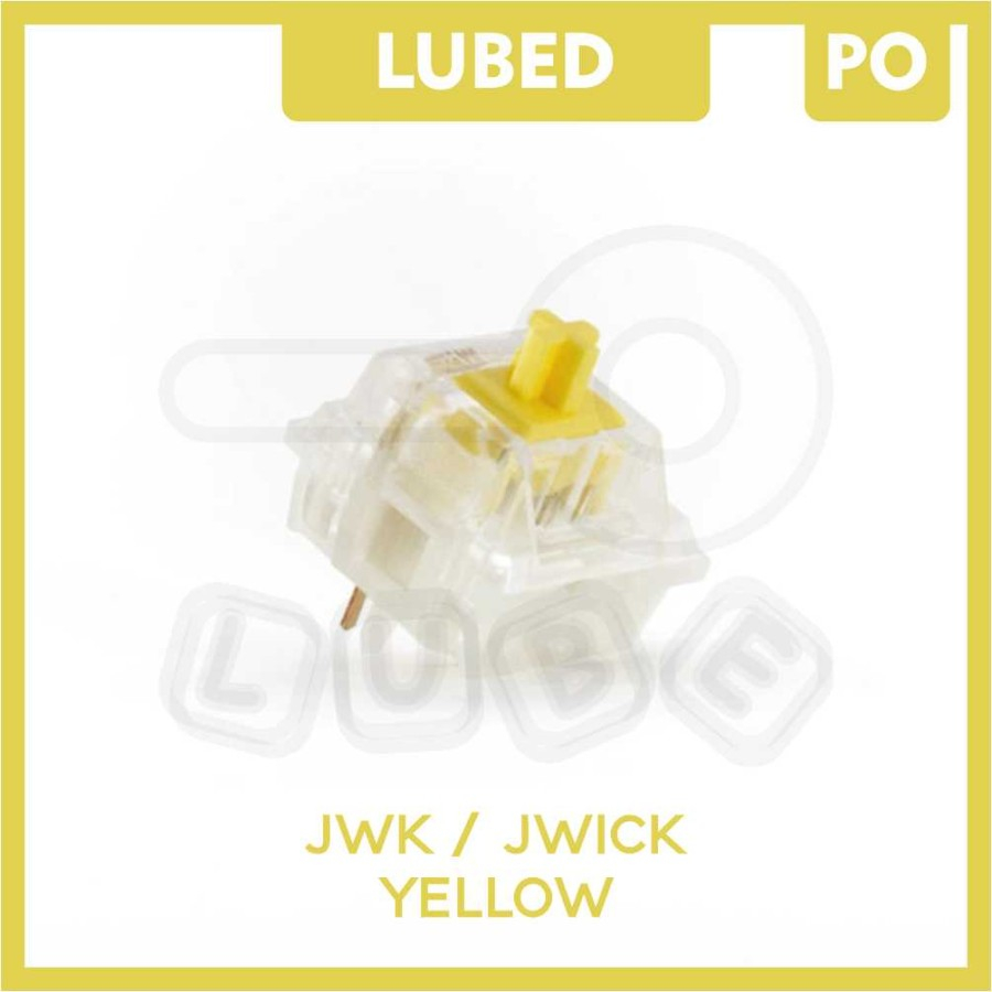 LUBED (65g) JWK / JWICK Yellow Switch Linear Krytox / Tribosys