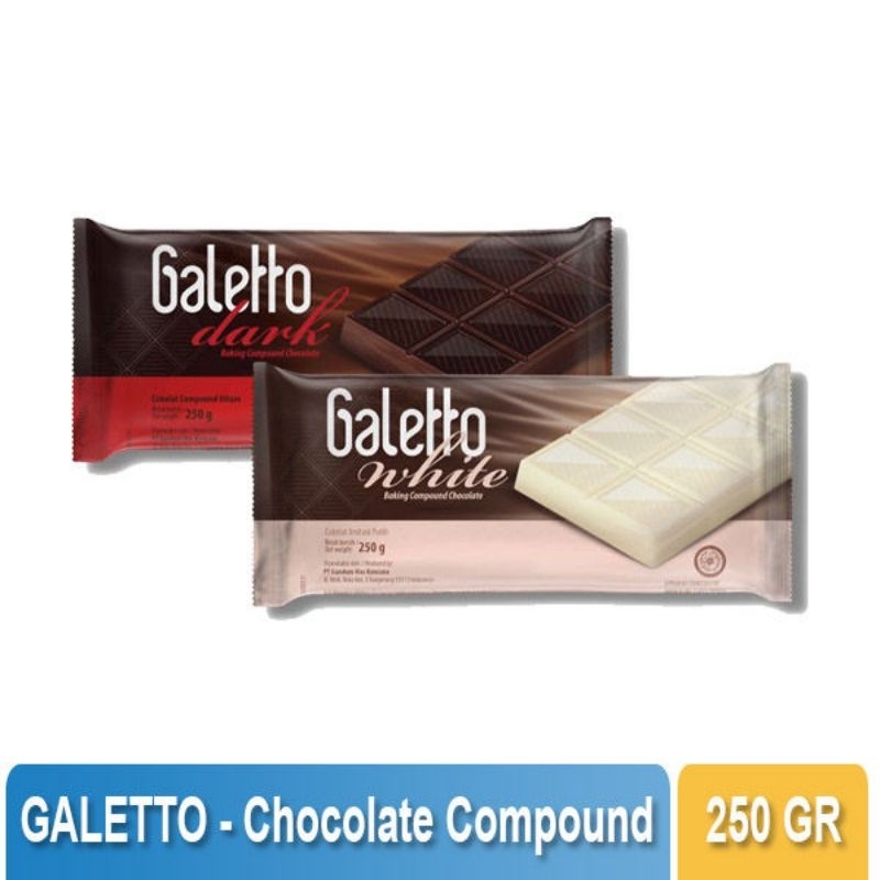 

galetto white / dark chocolate compound 250gr