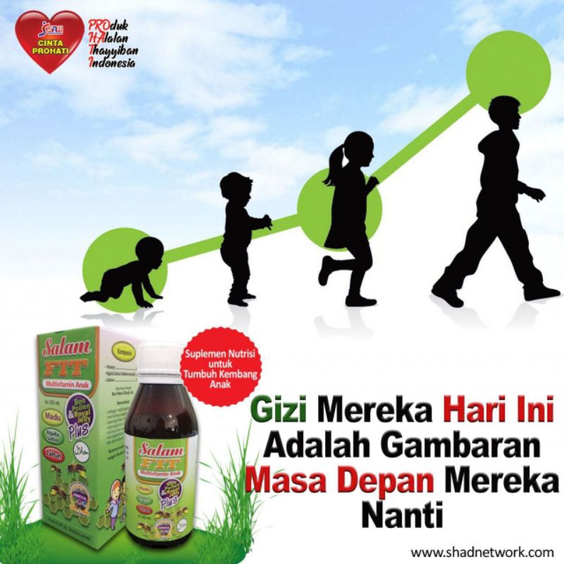 

Madu Anak Untuk Otak Cerdas dan Nafsu Makan - Salam Fit Mulitivitamin @125ml
