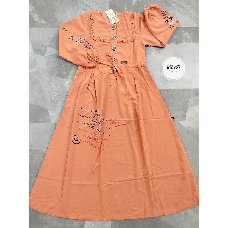 gamis Shabrina simple remaja xs