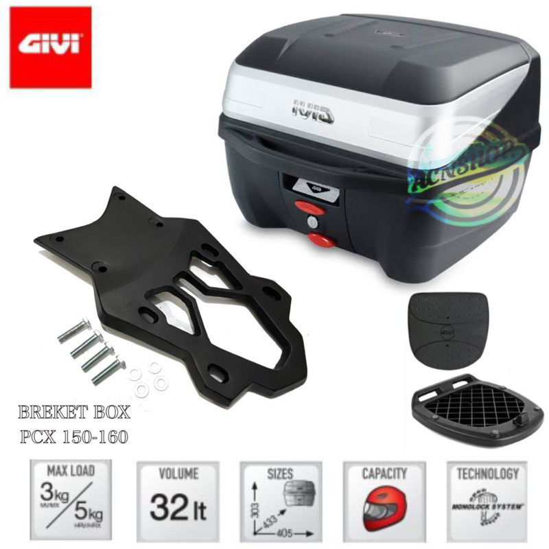 Paketan Box Motor + Bracket Motor Honda Pcx 150/ Pcx 160 New