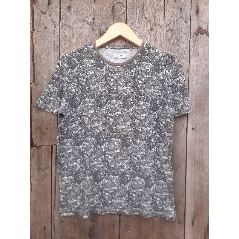 kaos mens top motif bandana size M