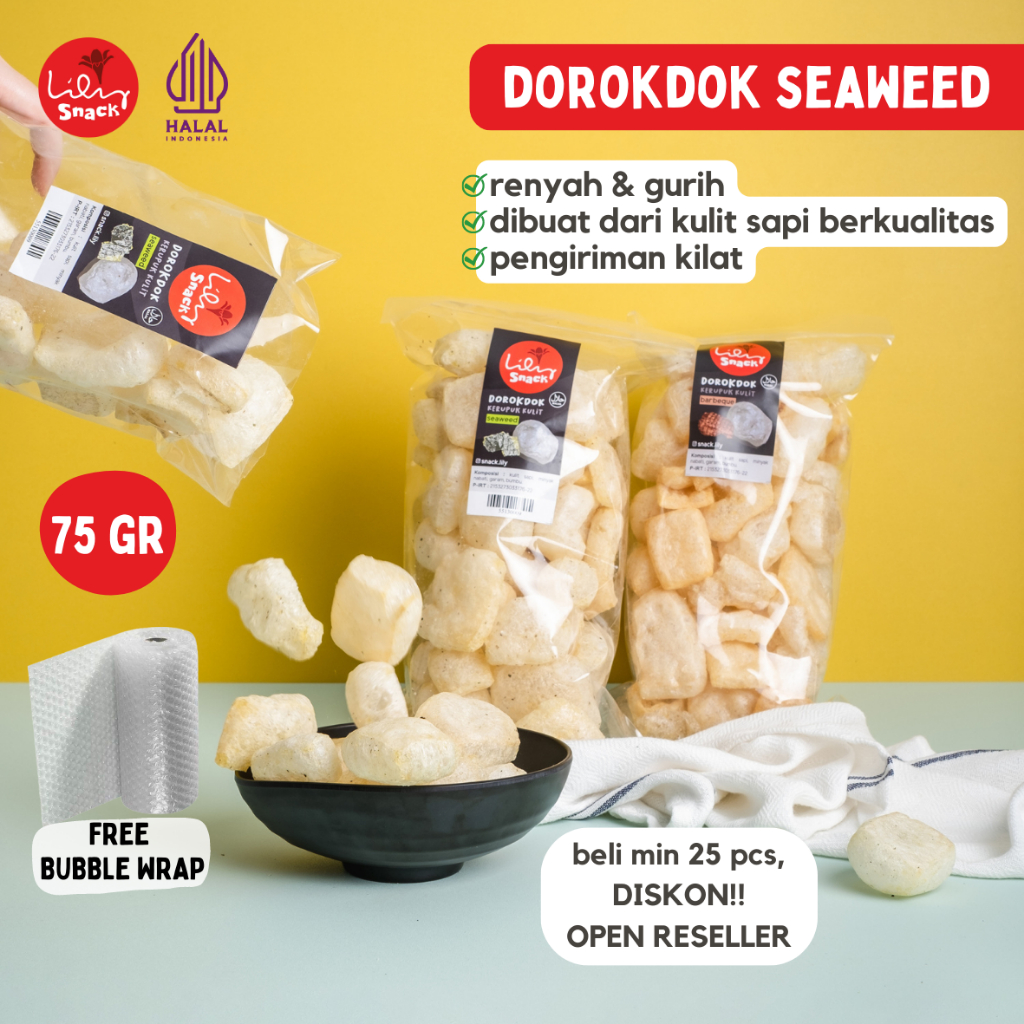 

SEAWEED KERUPUK KULIT // DOROKDOK