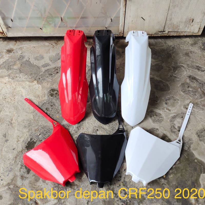 Spakbor Depan CRF 250 Dan Papan Nomor CRF 250 Slebor Spakbor Depan CRF 250 Cover Nomer CRF 250
