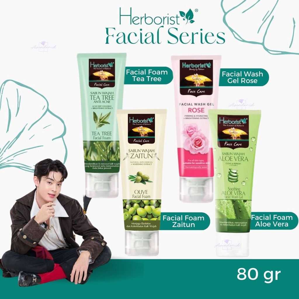WAWA - Herborist Facial Wash Gel (Sabun Wajah) 80 gr l Herborist Facial Wash Gel Facial Foam