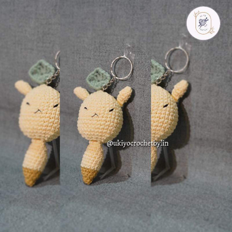 gantungan kunci rajut dodoco/ genshin impact / dodoco genshin impact crochet key chain / amigurumi c