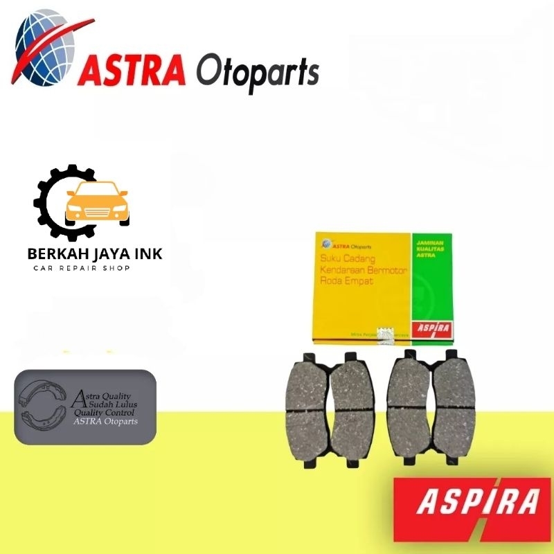 kampas rem mobil / brake pad mobil DEPAN ASPIRA TOYOTA AVANZA RUSH XENIA TERIOS TARUNA ORIGINAL