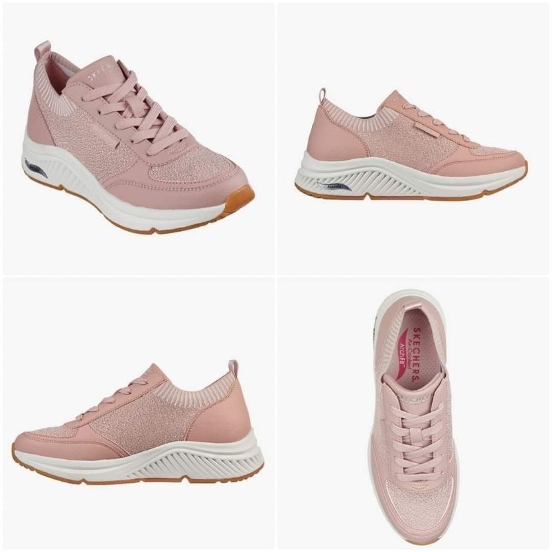 SALEEE 100% Original Skechers Arch Fit S-Miles Mauve Women's Sneakers Shoes Kode Produk: SKE155565MV