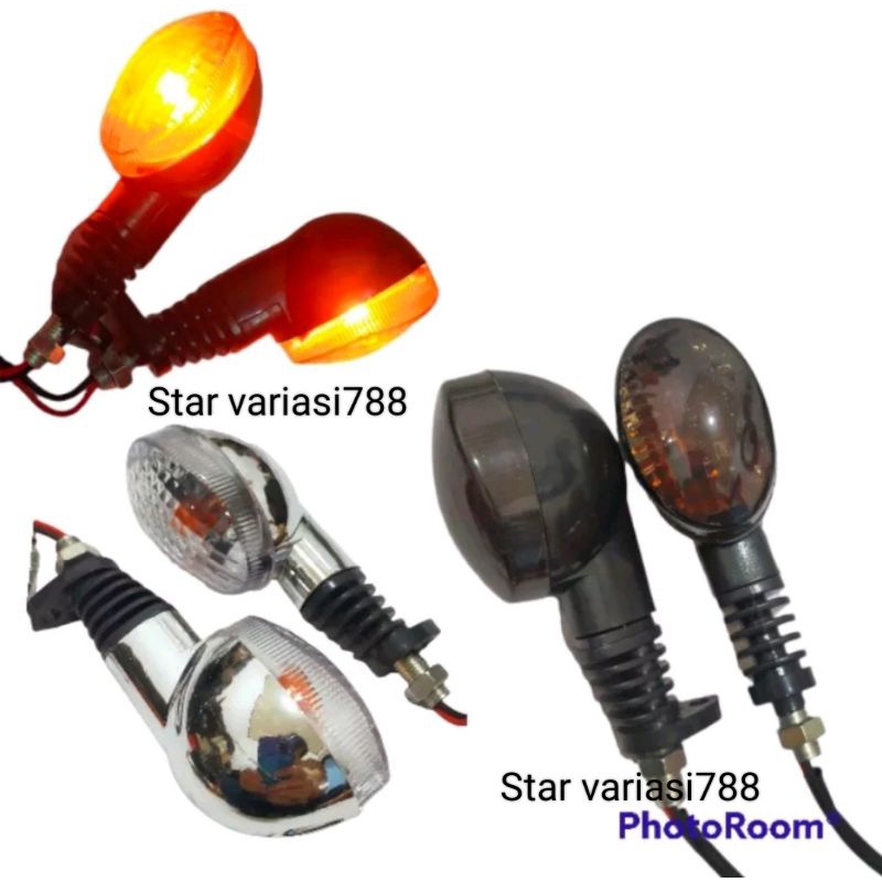 Lampu sein sen standar Klx 150 Klx 250 Ninja 250 Karbu W175 Turun Signal Klx 150 Klx 250 Ninja