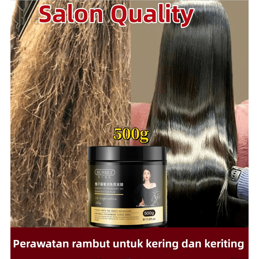 Hair Mask Keratin Treatment Masker Rambut Matrix Untuk Rambut Rusak Kering Rontok Smoothing Krim Pel