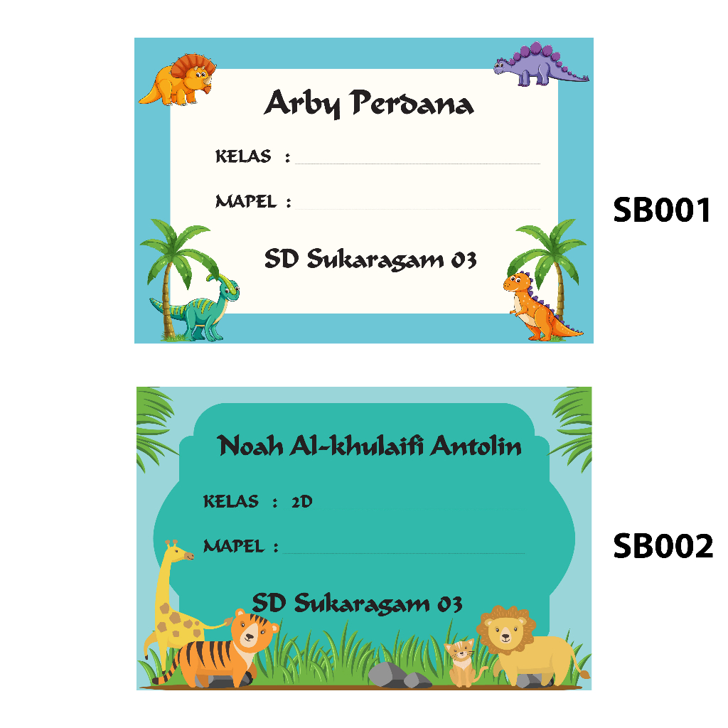 

Stiker Mata pelajaran - Label Buku Pelajaran Sekolah - Stiker nama buku