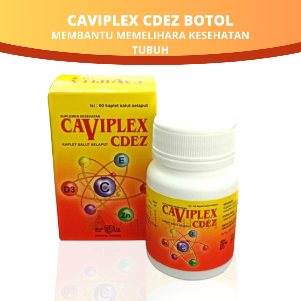 Caviplex Cdez Vitamin C,D,E Dan Zinc 60 Kaplet