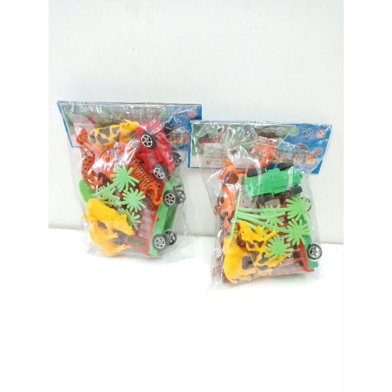 Mainan Anak Miniatur Binatang Hewan/Mainan Mini Wild Animals Karet