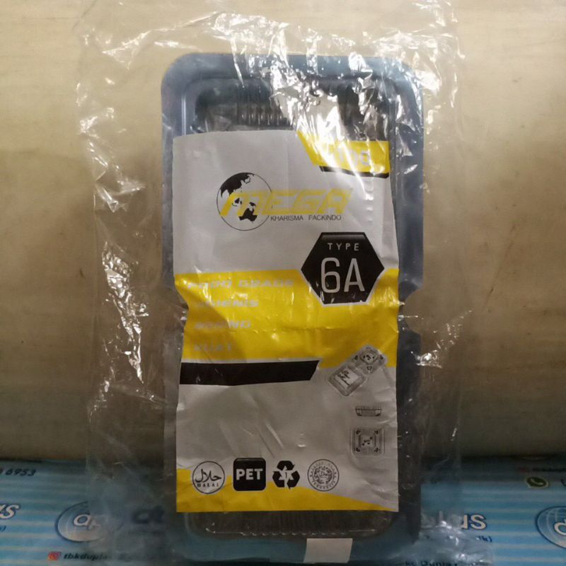 Mika Kue Makanan Kotak Plastik Mega 6A 100 pcs