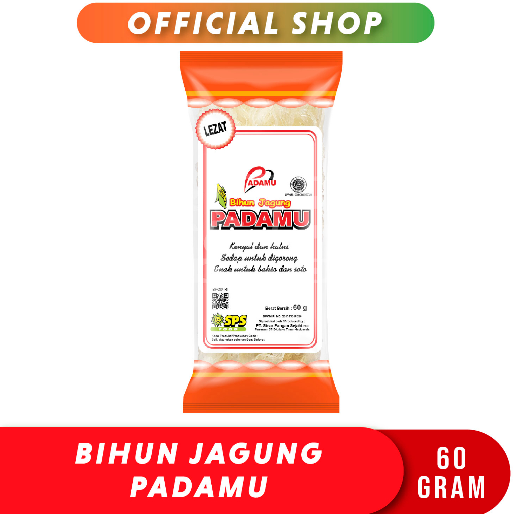 

Padamu Bihun Jagung 60 Gr (1 Pack)