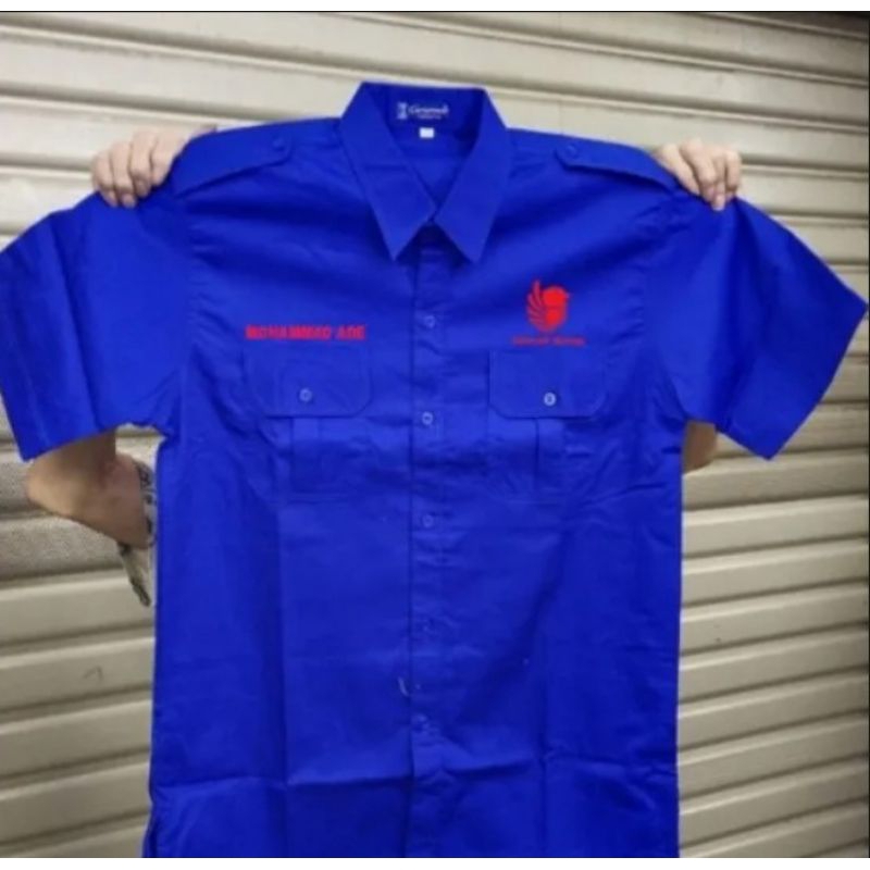 KEMEJA LION AIR LENGAN PENDEK SERAGAM KERJA LION AIR