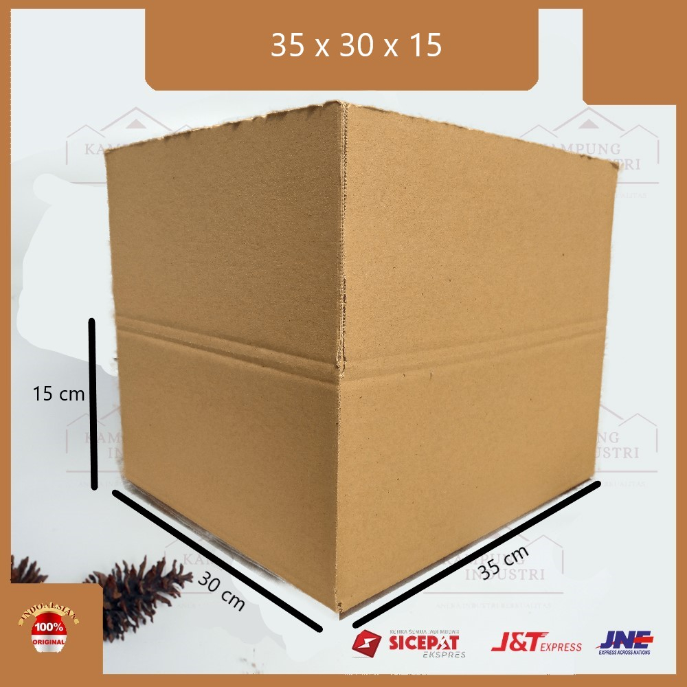 

KARDUS POLOS PACKING TEBAL SINGGLE WALL UKURAN P35xL30xT15