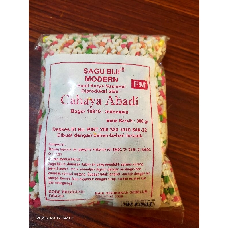 

CAHAYA ABADI SAGU BIJI MODERN 300 gr/ PACAR CINA