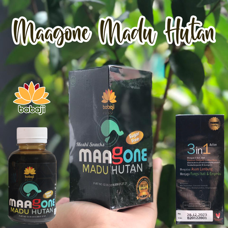 Madu Maagone Babaji Original 125ml Obat Herbal Asam Lambung Maag Kronis Gerd Mual Perih Dan Kembung