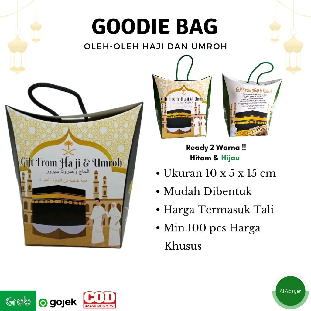 

Goody Bag kosong Kardus kosong Paket Oleh-Oleh Haji dan Umroh