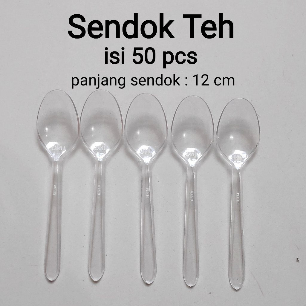 Sendok Plastik Bening Kecil, Sendok Teh, Sendok Eskrim