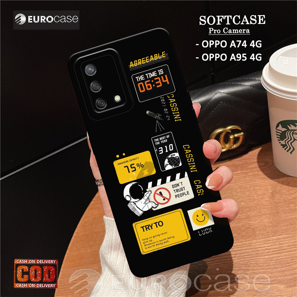 Casing Hp Oppo A74 4G / A95 4G - Fashion Case Astronot Nasa - Soft Case Hp Oppo A74 4G / A95 4G - Ke