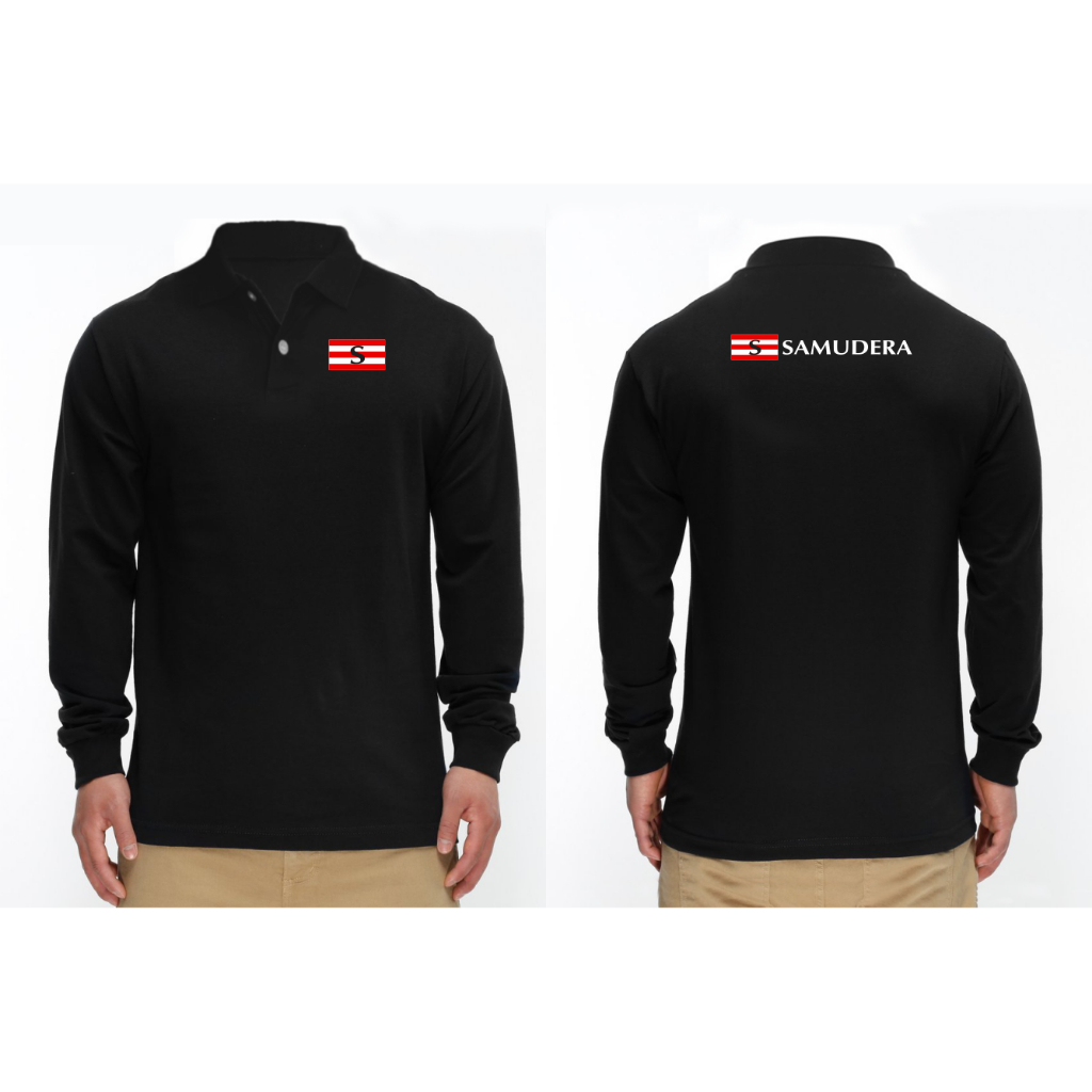 T-SHIRT KAOS LENGAN PANJANG BERKERAH PT SAMUDERA INDONESIA TBK