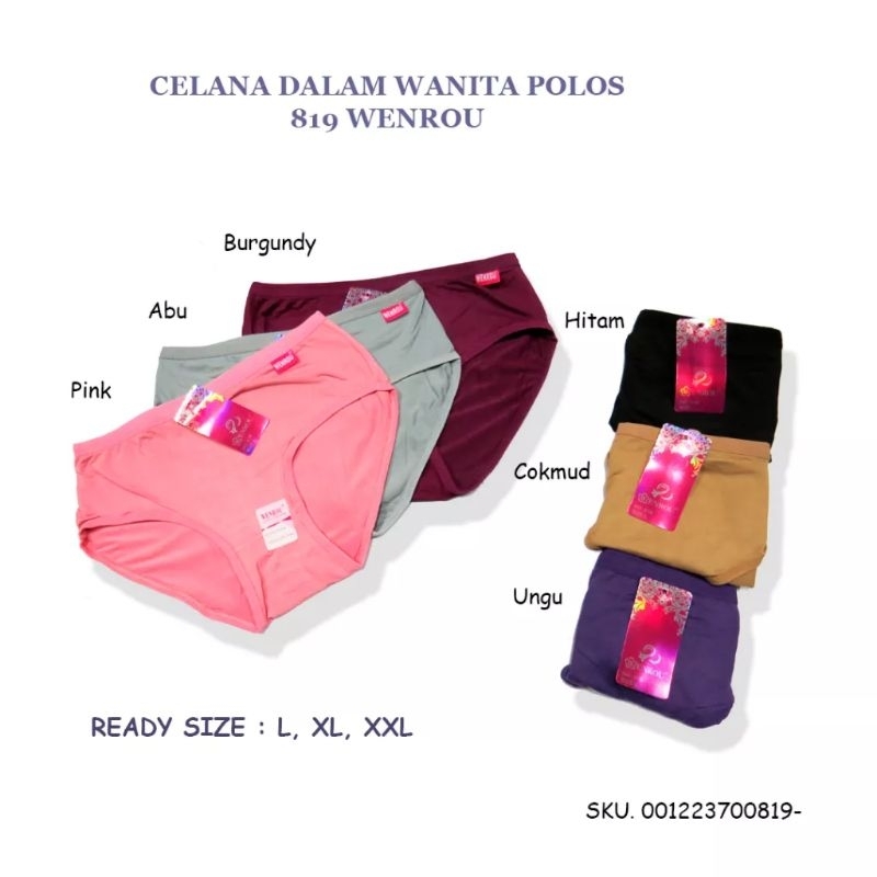 Celana Dalam Wanita CD Murah Wenrou 819 Halus Lembut/CD Premium Murah