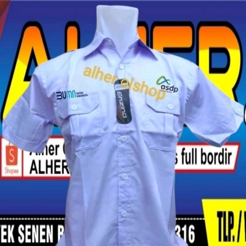 terbaru kemeja BUMN ASDP baju BUMN ASDP seragam BUMN ASDP Pdh BUMN ASDP Pdl BUMN ASDP kemeja ASDP ba