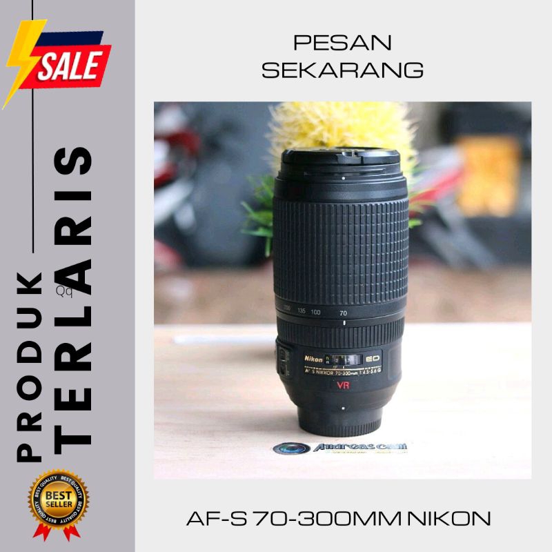 LENSA NIKON AF-S  VR NIKKOR 70-300MM MULUS TINGGAL PAKAI