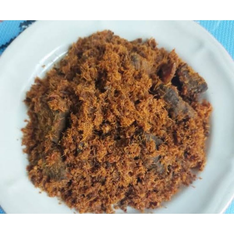 

serundeng sapi kemasan 100 gram ini