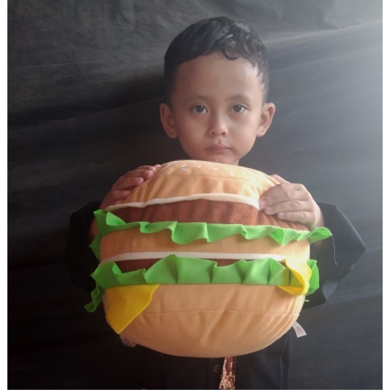 BONEKA BURGER KING HAMBURGER HADIAH ULTAH COWOK CEWEK DEWASA DAN ANAK MAINAN